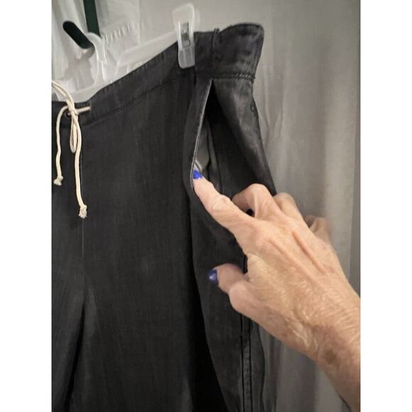 Eileen Fisher Gray Pull On Pants Drawstring Waist Straight Leg Sz 3x Minimalist - Picture 3 of 7